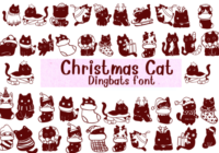 Christmas Cats Font - Featured Image