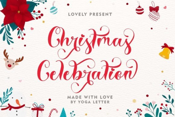 Christmas Celebration Font - Featured Image