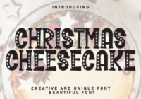 Christmas Cheesecake Font - Featured Image