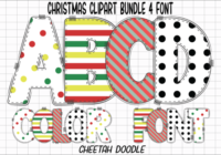 Christmas Clipart Font - Featured Image