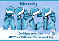 Christmas Color Blue Font - Featured Image