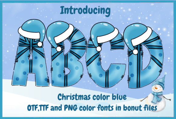 Christmas Color Blue Font - Featured Image