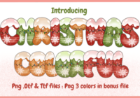 Christmas Colorful Font - Featured Image