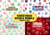 Christmas Doodle Bundle Font - Featured Image