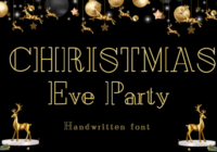 Christmas Eve Party Font - Featured Image