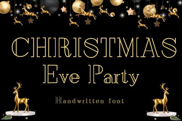 Christmas Eve Party Font - Featured Image