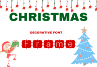 Christmas Frame Font - Featured Image