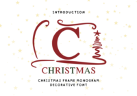 Christmas Frame Monogram Font - Featured Image