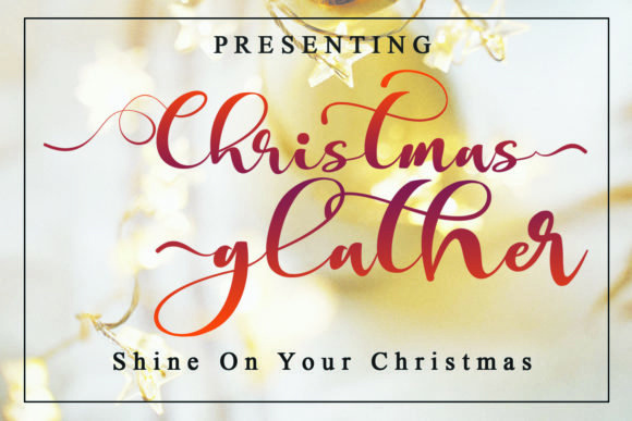 Christmas Glather Font - Featured Image