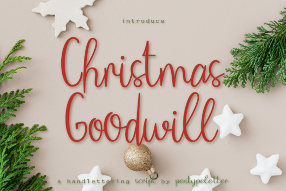 Christmas Goodwill Font - Featured Image