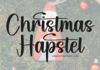 Christmas Hapstel Font - Featured Image