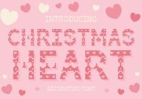 Christmas Heart Font - Featured Image