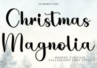 Christmas Magnolia Font - Featured Image