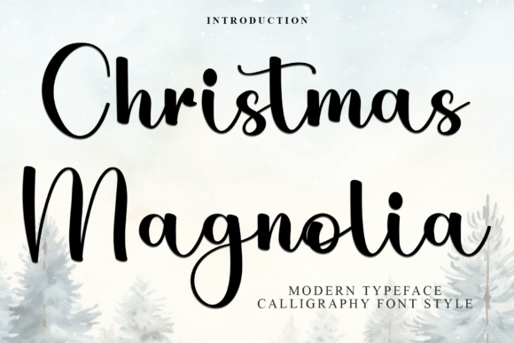 Christmas Magnolia Font - Featured Image