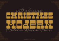 Christmas Modern Font - Featured Image