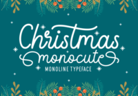 Christmas Monocute Font - Featured Image