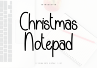 Christmas Notepad Font - Featured Image
