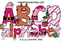 Christmas Pink Bundle Font - Featured Image