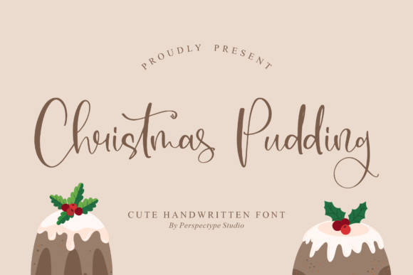 Christmas Pudding Font - Featured Image