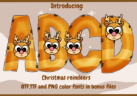 Christmas Reindeers Font - Featured Image