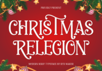 Christmas Relegion Font - Featured Image