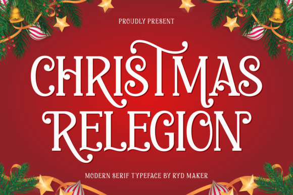 Christmas Relegion Font - Featured Image
