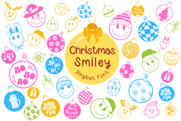 Christmas Smiley Font - Featured Image