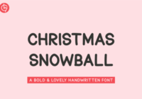 Christmas Snowball Font - Featured Image