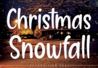 Christmas Snowfall Font - Featured Image