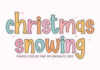 Christmas Snowing Font - Featured Image