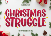 Christmas Struggle Font - Featured Image