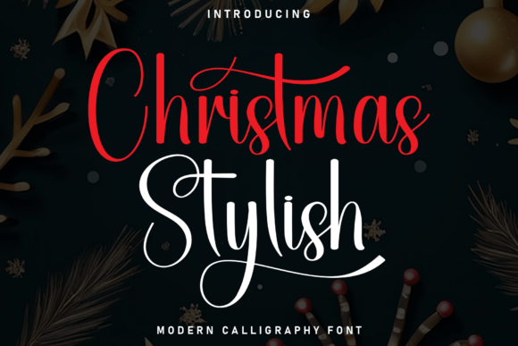 Christmas Stylish Font - Featured Image