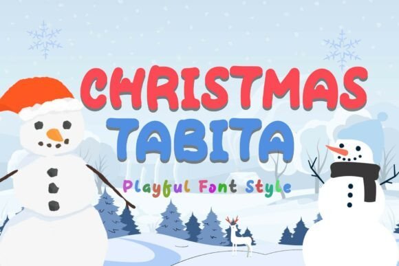 Christmas Tabita Font - Featured Image