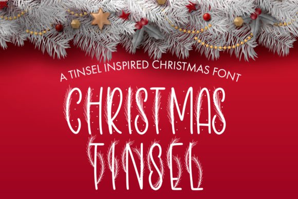 Christmas Tinsel Font - Featured Image