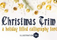 Christmas Trim Font - Featured Image