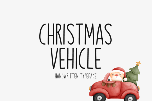 Christmas Vehicle Font - Featured Image