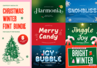 Christmas Winter Bundle Font - Featured Image