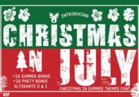 Christmas in July! Font - Featured Image