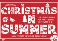 Christmas in Summer Font - Featured Image