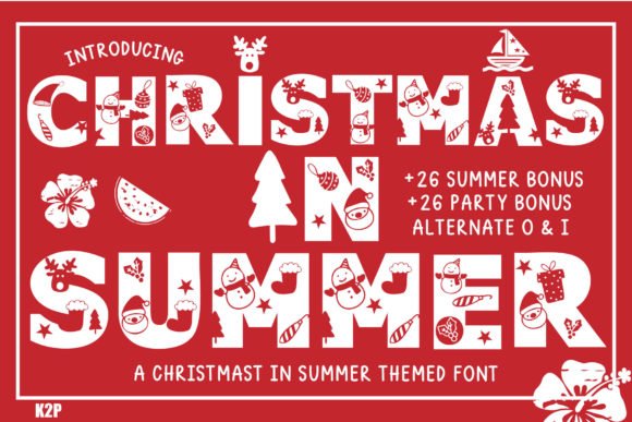 Christmas in Summer Font - Featured Image