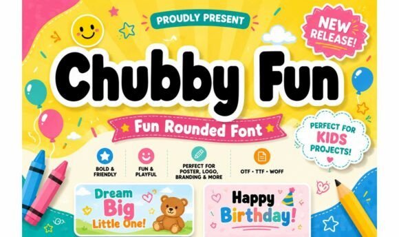 Chubby Fun Font - Featured Image