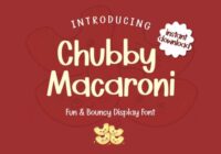 Chubby Macaroni Font - Featured Image