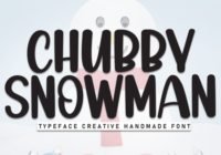Chubby Snowman Font - Featured Image