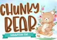 Chunky Bear Font - Featured Image