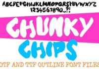 Chunky Chips Font - Featured Image