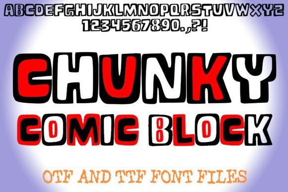 Chunky Comic Block  Font - Featured Image