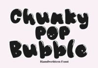 Chunky Pop Bubble Font - Featured Image