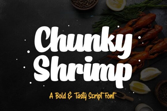 Chunky Shrimp Font - Featured Image