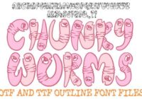 Chunky Worms Font - Featured Image