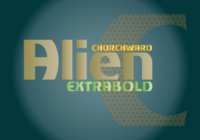 Churchward Alien Font - Featured Image
